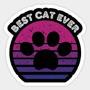 best cat ever with pow Sticker